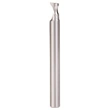 3/16" Radius x 1/4" x 2-1/2" Solid Carbide 'O' Flute, Plastic Edge Rounding Spiral Router Bit, 1-Flute, 1/4" Shank