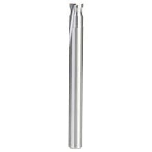 1/8" Radius x 1/4" x 2-1/2" Solid Carbide 'O' Flute, Plastic Edge Rounding Straight Router Bit, 2-Flute, 1/4" Shank