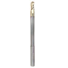 1/4" x 4" 2D/3D Carving Ball Nose ZrN Coated Router Bit, 3-Flute, 1/4" Shank