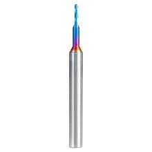 1/16" Dia x 1/4" Reduced Shank Solid Carbide Spektra Extreme Tool Life Coated Up-Cut Ball Nose Spiral Router Bit, 1/4" Shank