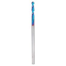 1/4" Dia x 1-1/2" Solid Carbide Spektra Extreme Tool Life Coated Up-Cut Ball Nose Spiral Router Bit, 1/4" Shank