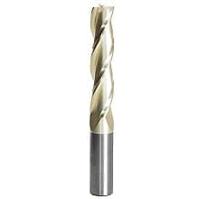 1/2" Dia x 2-1/4" CNC 2D/3D Carving Flat Bottom 0.10° Straight Angle Solid Carbide Router Bit, 3 Flute, 1/2" Shank