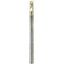 1/4" x 4" 2D/3D Carving Flat Bottom ZrN Coated Router Bit, 3-Flute, 1/4" Shank
