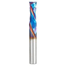 3/8" Dia x 1-1/4" CNC Solid Carbide Spektra Extreme Tool Life Coated Compression Spiral Bit, 2 Flute, 3/8" Shank