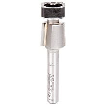 1/2" Dia x 1/2" Carbide Tipped Laminate Trimmer Router Bit with Euro Square Bearing, 2-Flute, 1/4" Shank