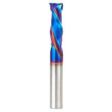 8mm Dia x 25mm CNC Solid Carbide Spektra Extreme Tool Life Coated Mortise Compression Spiral Bit, 2 Flute, 8mm Shank