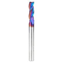 6mm x 63mm Solid Carbide Up-Cut Spektra Extreme Tool Life Coated Spiral Router Bit, 3-Flute, 6mm Shank