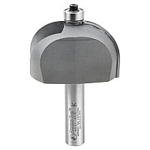 2-1/4" x 7/8" Radius Cove Router Bit, 2-Flute, 1/2" Shank