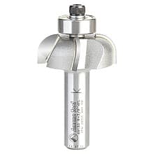 1-1/2" x 3/8" Radius Cove Router Bit, 4-Flute, 1/2" Shank