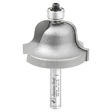 1-3/8" Dia x 13/16" Carbide Tipped Roman Ogee Bit, 1/4" Radius, 1/4" Shank