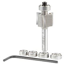 51/64" Dia x 17/32" Binding/Rabbeting Bit, Set, 1/4" Shank