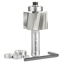 1-3/8" Dia x 1" Multi-Rabbet Five Different Rabbet Bit, 1/2" Shank, 4 Flute