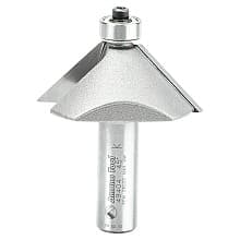 1-31/32" Dia x 3/4" Carbide Tipped Chamfer Bit, 45°, 1/2" Shank