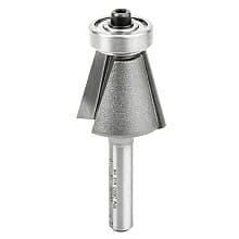 7/8" x 2-1/4" Chamfer Router Bit, 2-Flute, 1/4" Shank