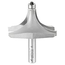 3" Dia x 1-1/2" Carbide Tipped Corner Round Bit, 1-1/4" Radius, 1/2" Shank