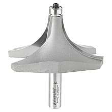 3-1/2" Dia x 1-3/4" Carbide Tipped Corner Round Bit, 1-1/2" Radius, 1/2" Shank