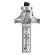 1-3/8" x 3/8" Radius Corner Rounding/Beading Router Bit, 4-Flute, 1/2" Shank