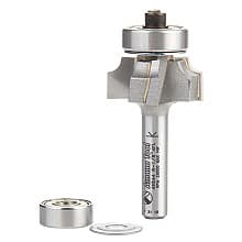 7/8" x 1/8" Radius Corner Rounding/Beading Router Bit, 4-Flute, 1/4" Shank