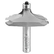 2-9/16" x 2-3/4" x 11/64" Radius Table Edge Thumbnail/Bead Router Bit, 2-Flute, 1/2" Shank