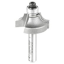 1" x 1/4" Radius Beading Router Bit with Ball Bearing Glide, 2-Flute, 1/4" Shank