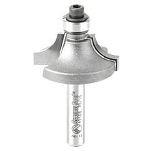 1-1/8" x 2-1/16" x 5/16" Radius Beading Router Bit, 2-Flute, 1/4" Shank