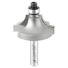 1-1/4" Dia x 5/8" Carbide Tipped Beading Bit, 3/8" Radius, 1/4" Shank