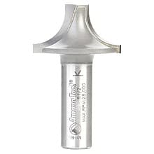 1-3/8" Dia x 3/4" Carbide Tipped Plunging Round Over 1/2" Radius, 1/2" Shank
