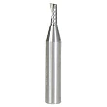 1/8" x 1-1/2" Up-Cut 'O' Aluminum Cutting CNC Spiral Router Bit, 1-Flute, 1/4" Shank