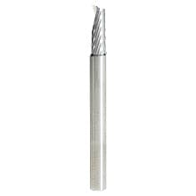 3/16" x 2" x 1/2" Up-Cut 'O' Aluminum Cutting CNC Spiral Router Bit, 1-Flute, 3/16" Shank
