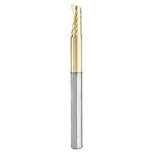 1/8" x 1-1/2" x 5/16" ZrN Coated Up-Cut 'O' Aluminum Cutting CNC Spiral Router Bit, 1-Flute, 1/8" Shank