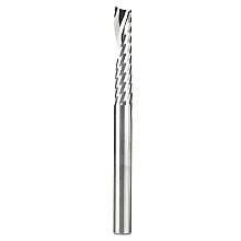 1/4" x 3" x 1-/4" Up-Cut 'O' Plastic Cutting CNC Spiral Router Bit, 1-Flute, 1/4" Shank