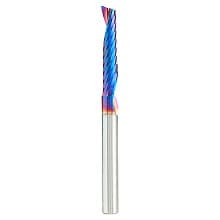 1/4" x 3" x 1-1/4" Spektra Extreme Tool Life Coated Up-Cut 'O' Plastic Cutting CNC Spiral Router Bit, 1-Flute, 1/4" Shank