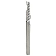 1/4" x 3" x 1-1/16" Up-Cut 'O' Plastic Cutting CNC Spiral Router Bit, 1-Flute, 1/4" Shank