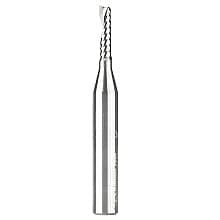 1/8" x 2" x 1/2" Up-Cut 'O' Plastic Cutting CNC Spiral Router Bit, 1-Flute, 1/4" Shank