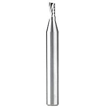 1/8" x 2" Up-Cut 'O' Plastic Cutting CNC Spiral Router Bit, 1-Flute, 1/4" Shank
