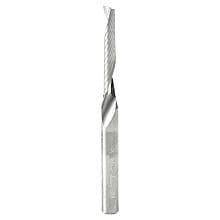 3/16" x 3" Up-Cut 'O' Plastic Cutting CNC Spiral Router Bit, 1-Flute, 1/4" Shank