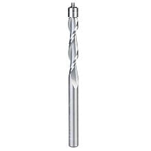 1/4" x 3-1/2" Aluminum Cutting Up-Cut Flush Trim Spiral Bit, 2-Flute, 1/4" Shank