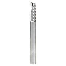 1/4" x 2-1/2" x 3/4" Up-Cut 'O' Plastic Cutting CNC Spiral Router Bit, 1-Flute, 1/4" Shank