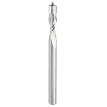 1/4" x 3" Aluminum Cutting Up-Cut Flush Trim Spiral Bit, 2-Flute, 1/4" Shank
