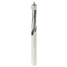 1/4" x 3" Plastic Spiral Flush Trim Bit with Double Ball Bearing, 1/4" Shank