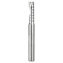 1/4" x 2-1/2" x 7/8" Up-Cut 'O' Plastic Cutting CNC Spiral Router Bit, 1-Flute, 1/4" Shank