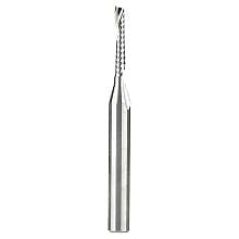 1/8" x 2-1/2" Up-Cut 'O' Plastic Cutting CNC Spiral Router Bit, 1-Flute, 1/4" Shank