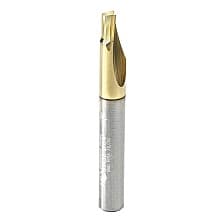 1/4" x 2" ZrN Coated Soft Aluminum Cutting Up-Cut Straight Bit, 1-Flute, 1/4" Shank