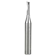 1/8" x 2" x 1/2" Up-Cut 'O' Aluminum Cutting CNC Spiral Router Bit, 1-Flute, 1/4" Shank
