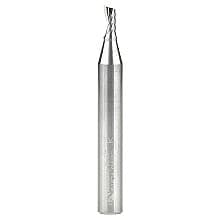 1/8" x 2" Up-Cut 'O' Aluminum Cutting CNC Spiral Router Bit, 1-Flute, 1/4" Shank