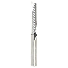 1/4" x 3" x 1-1/2" Up-Cut 'O' Aluminum Cutting CNC Spiral Router Bit, 1-Flute, 1/4" Shank