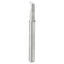 1/4" x 2-1/2" x 3/4" Up-Cut 'O' Aluminum Cutting CNC Spiral Router Bit, 1-Flute, 1/4" Shank