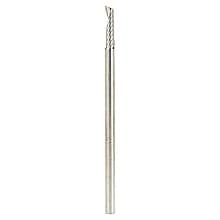 3mm x 64mm Up-Cut 'O' Plastic Cutting CNC Spiral Router Bit, 1-Flute, 3mm Shank