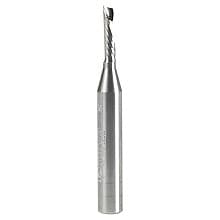 1/8" x 2" Down-Cut 'O' Aluminum Cutting CNC Spiral Router Bit, 1-Flute, 1/4" Shank
