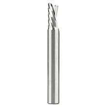 3/8" x 3" Down-Cut 'O' Plastic Cutting CNC Spiral Router Bit, 1-Flute, 3/8" Shank